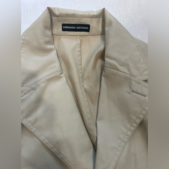 Kwaidan Editions Oversized Trench Overcoat Size Medium NWT Neutral Beige Sand - Picture 4 of 7